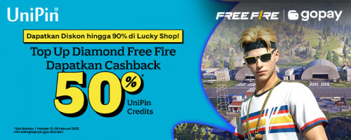 Dapatkan Diskon hingga 90% di Lucky Shop Free Fire – Ekstra Cashback dengan Top Up Diamond Pakai GoPay!